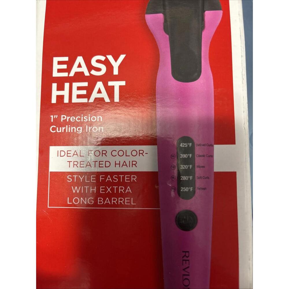 REVLON‎ Easy Heat - 1" Precision Curling Iron OPEN BOX